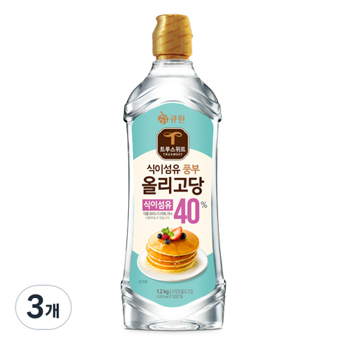 큐원 트루스위트 올리고당, 1.2kg, 3개