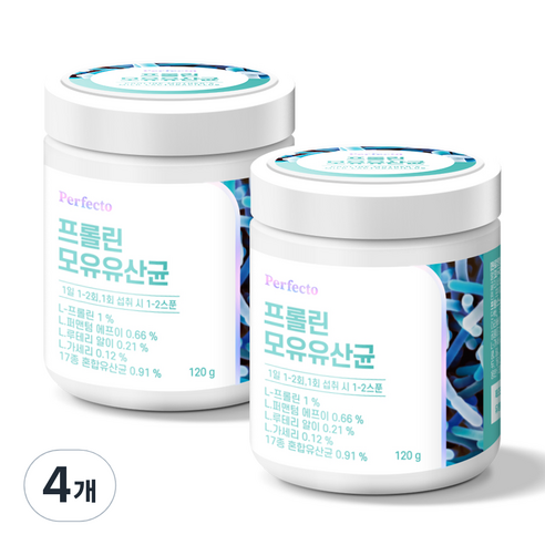 퍼펙토 프롤린 모유유산균, 4개, 120g