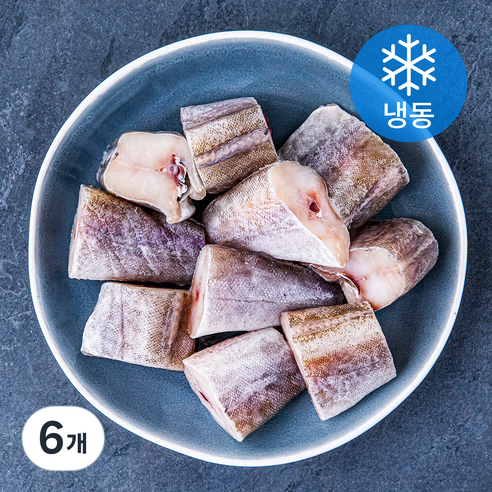 해슬로 국내산 참대구 토막 (냉동), 500g, 6개