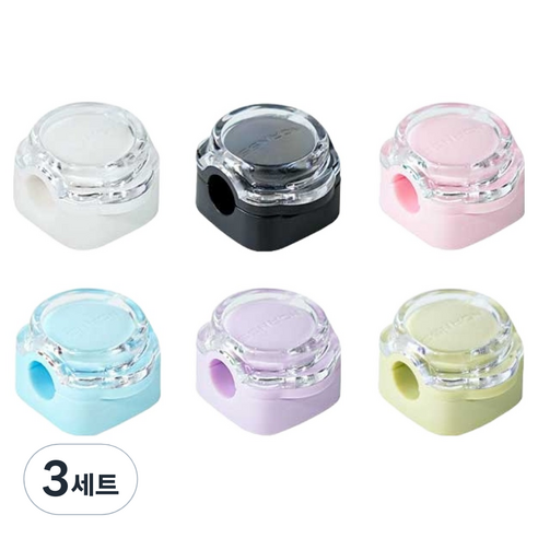 쥬롬 원형 마그네틱 케이블 홀더 usb 선정리 6종 세트, 혼합색상, 3세트
