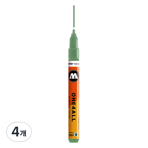 모로토우 원포올 아크릴 마카 2mm 127HS 205 amazonas light, 4개