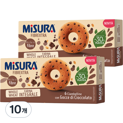 미주라 초코칩 통밀도넛츠, 230g, 10개