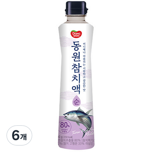 동원 참치액 순, 500g x 6개 SET 동원참치진호