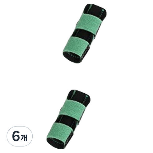 칼라 손가락 보호대 그린, 6개
