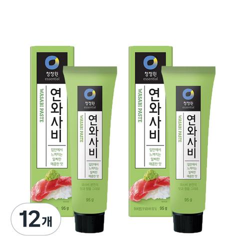 청정원 연와사비, 95g, 12개
