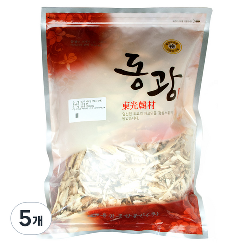 동광 중국산 도라지 4~5년산, 600g, 5개
