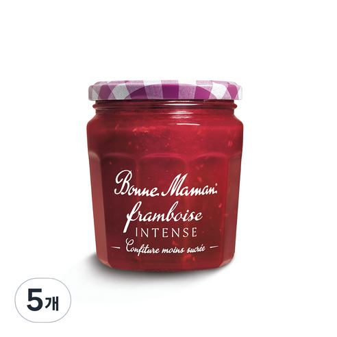 본마망 인텐스 라즈베리잼, 335g, 5개