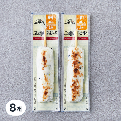 고래사어묵 고래바 구운치즈, 65g, 8개