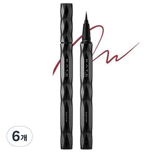 케이트 슈퍼 샤프 라이너 EX4.0 BR-5, 버건디 브라운, 6개