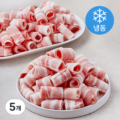 미트포유 덴마크 무연골 대패삼겹 2mm (냉동), 5개, 2kg