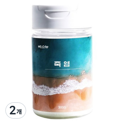비소뉴 정성으로 구운 죽염, 300g, 2개