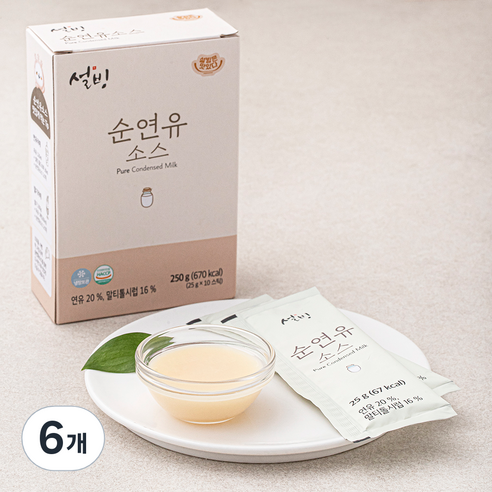 설빙 순연유 소스 10개입, 250g, 6개