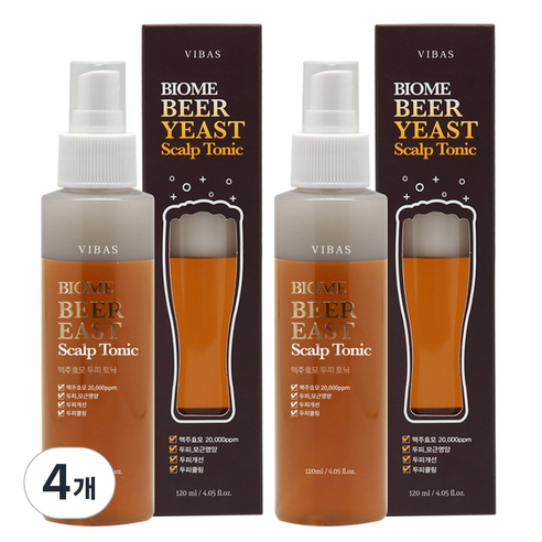 비바스 바이옴 비어이스트 스캘프 토닉, 120ml, 3개