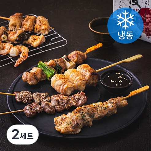 명품조선 모듬꼬치 8꼬치 380g + 소스 50g 세트 (냉동), 430g, 2세트