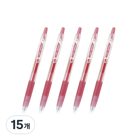 파이롯트 주스 젤잉크펜 0.5mm LJU-10EF, 코랄핑크, 15개