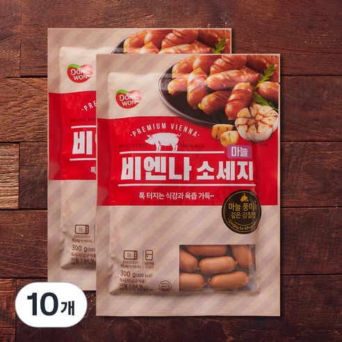 동원 마늘 비엔나, 300g, 10개