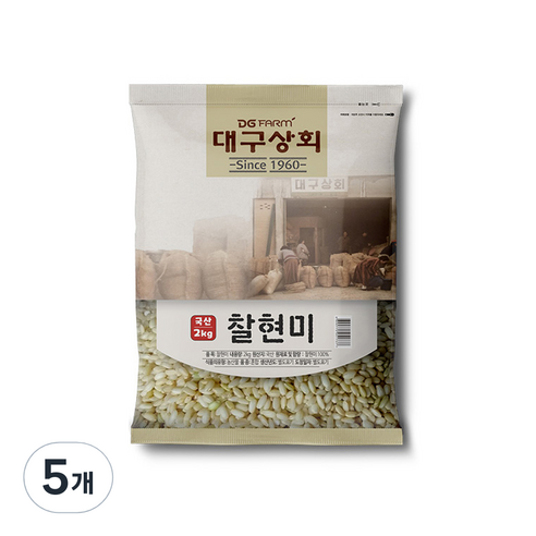 대구상회 찰현미, 2kg, 5개