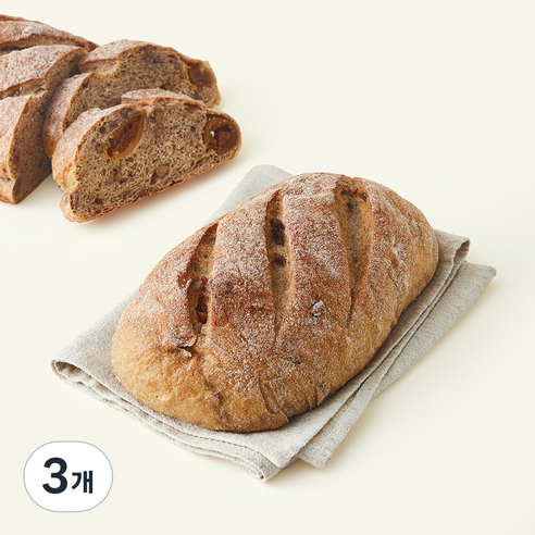 [로켓프레시] 바른식방 무화과호두 깜빠뉴, 430g, 3개, 1개입
