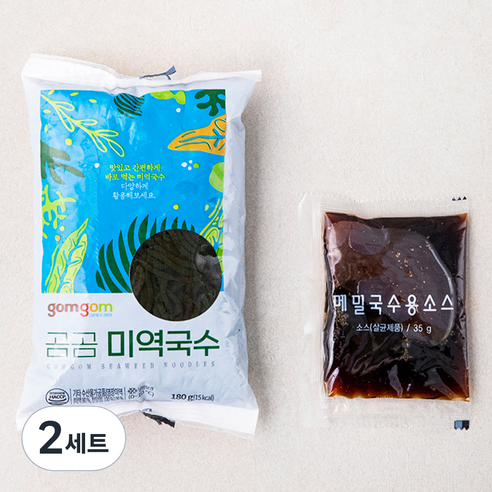 곰곰 미역국수 + 메밀국수용 소스, 2세트