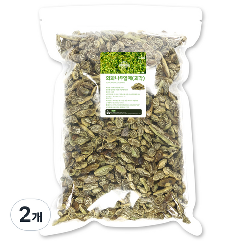 드랍쉽 회화나무열매 괴각, 1kg, 2개