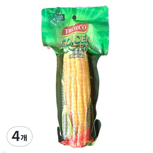 달콤한 삶은 옥수수, 4개, 250g
