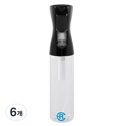 에어라파 압축 분무기 대형 300ml, 크리스탈 블랙, 6개