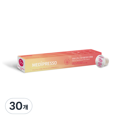 메디프레소 히비스커스 피치블라썸 티 캡슐, 30개, 2.9g