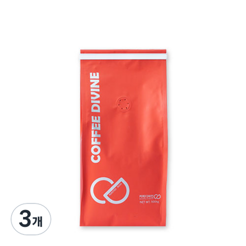 커피디바인 디카페인 콜롬비아 엑셀소 EP 원두분쇄커피, 500g, 프렌치프레스, 3개