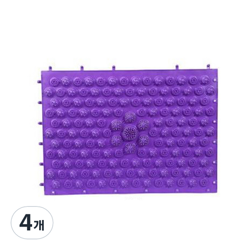 DIY 지압매트, 퍼플, 4개