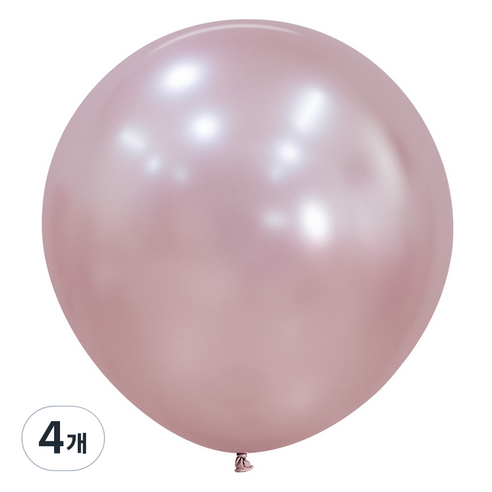 셈퍼텍스 풍선 60cm, 실크 핑크블로썸, 4개