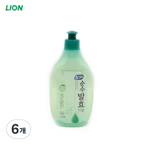 참그린 순수발효 식물 주방세제, 480ml, 6개
