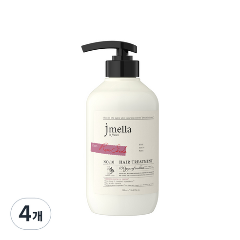 제이멜라 인 프랑스 시그니처 로즈 스웨이드 헤어 트리트먼트, 4개, 500ml