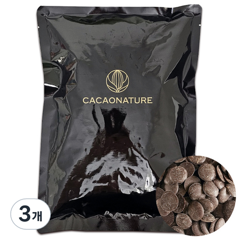쿠킹스토리 카카오네이처 다크 컴파운드 코팅초콜릿, 500g, 3개
