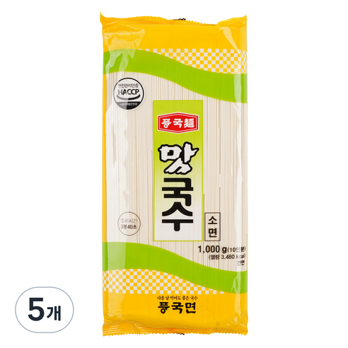 풍국면 맛국수 소면, 1000g, 5개