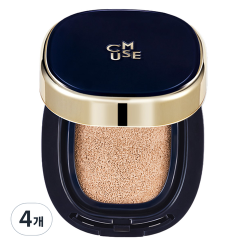 씨뮤즈 매직 쿠션 크림 파운데이션 SPF50+ PA++++ 17.5g, 21호, 4개