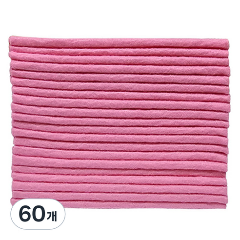대영 독일 부직포 행주 핑크, 60개