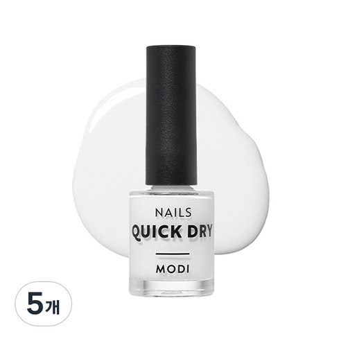 에뛰드 모디 퀵 드라이 네일즈, 04 리얼화이트, 5개, 9ml
