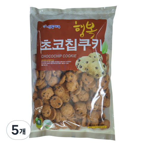 신흥 행복 초코칩쿠키, 1kg, 5개