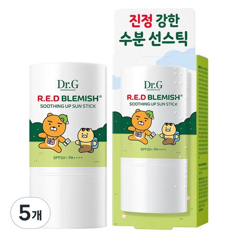 닥터지 레드 블레미쉬 수딩 업 선 스틱 SPF50+ PA++++, 21g, 5개
