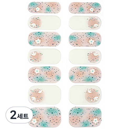 가이만 셀프 아트 네일스티커 세트, 2세트, ZX-3792