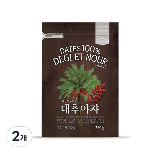 리치팜너트 대추야자, 350g, 2개