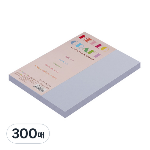 종이문화 친환경색지 레인보우카드 No.20 라일락, B5, 300매