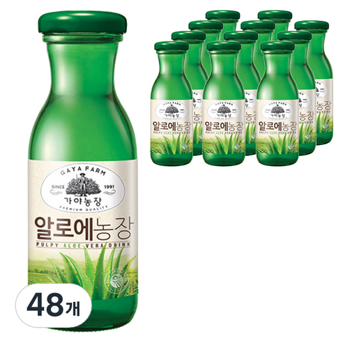 가야농장 알로에농장 180ml, 48개