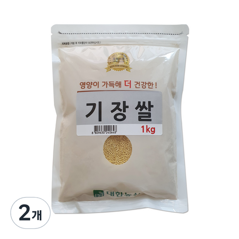 대한농산 기장쌀, 1kg, 2개
