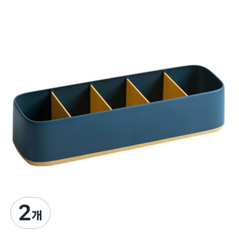 JHCompany 컬러풀 다용도 칸막이 상자 블루, 2개