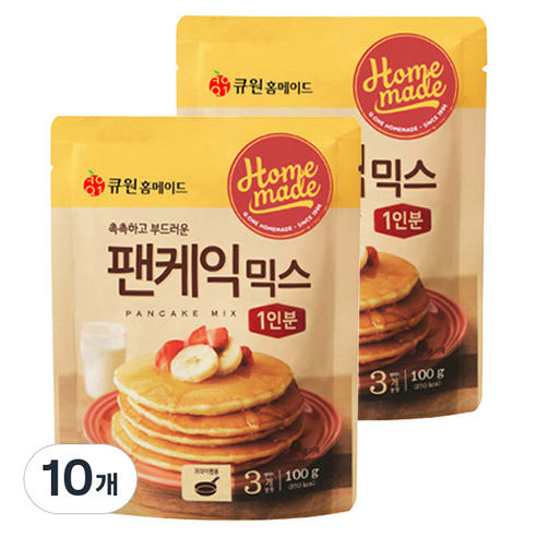 큐원 홈메이드 팬케익 믹스, 10개, 100g