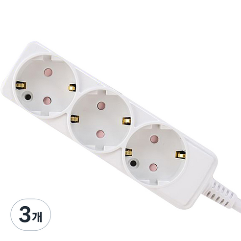 카닉스 타노스 일반형 멀티탭 3구 EW-M-10A3, 3m, 3개