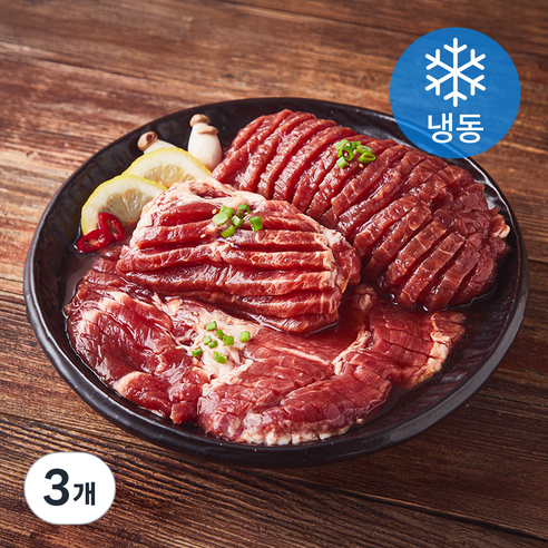 곰곰 제주 흑돼지 백년초 왕구이용 (냉동), 3개, 1kg