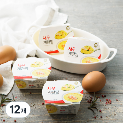 풍요한아침 새우계란찜, 100g, 12개