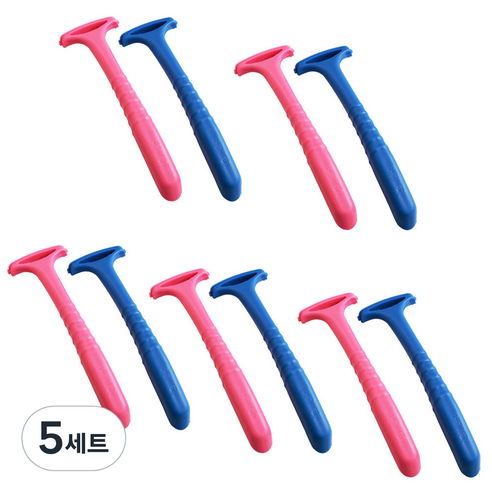 세븐스타 굳은살 면도기 블루 5p + 핑크 5p, 5세트